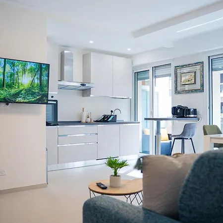 Appartement Prestigious 2p - 10 Min Near Beaches - Air Conditioning - Garage Antibes